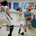 Skyline junior Anita Vandermeulen drives pass a Dexter defender in the first half of the game on Monday, Feb. 25. Daniel Brenner I AnnArbor.com